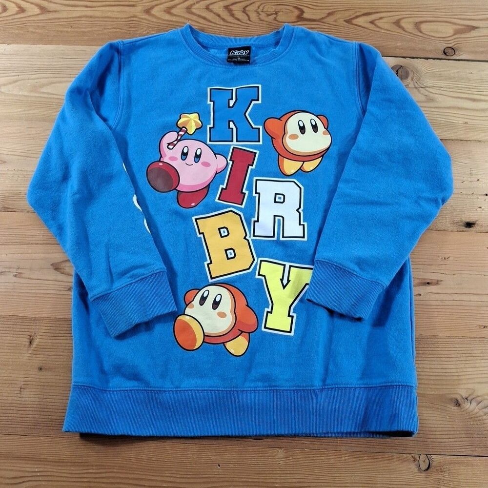 Nintendo Kirby Sweatshirt Womens Xl Blue